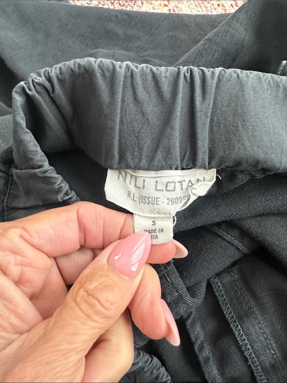Nili Lotan Casablanca Drop Crotch Ankle Pants in Carbon-S - Picture 13 of 13